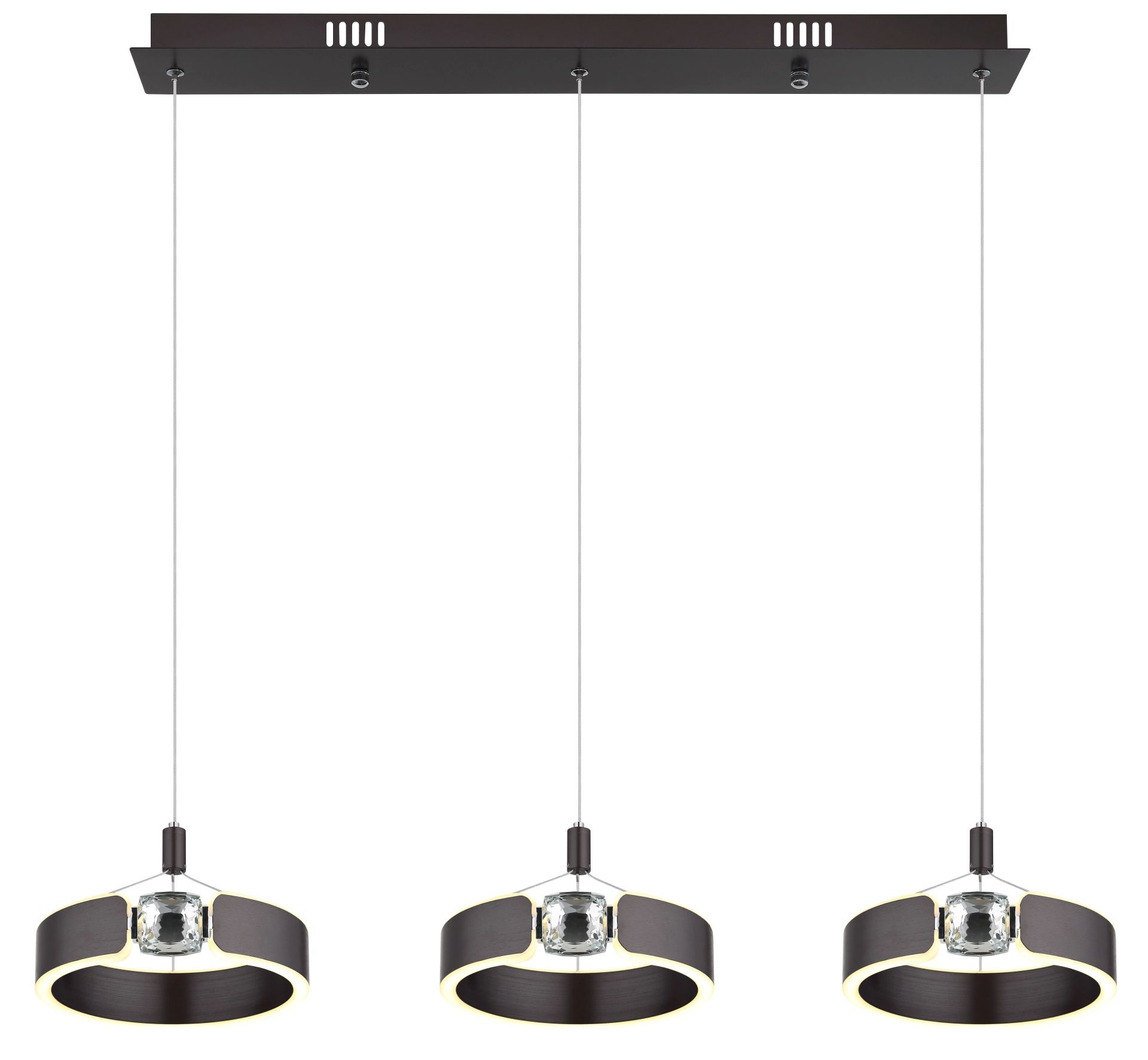 Moderne hanglamp met elegante ringen en kristallen Hendricks - Image 3