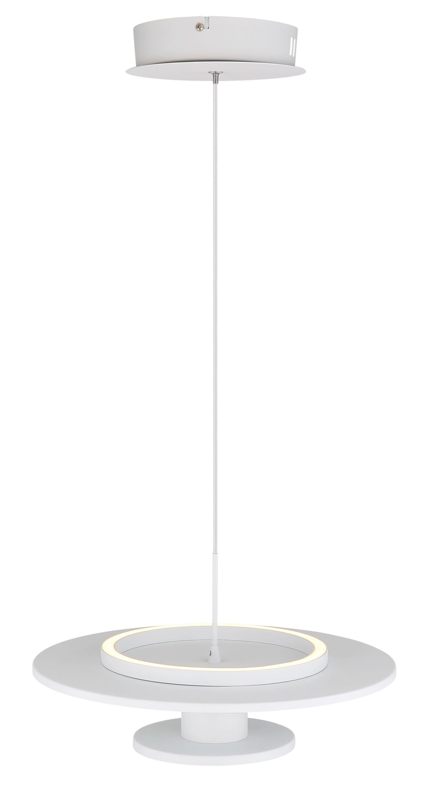 Moderne hanglamp met vilt en aluminium Carter - Image 4