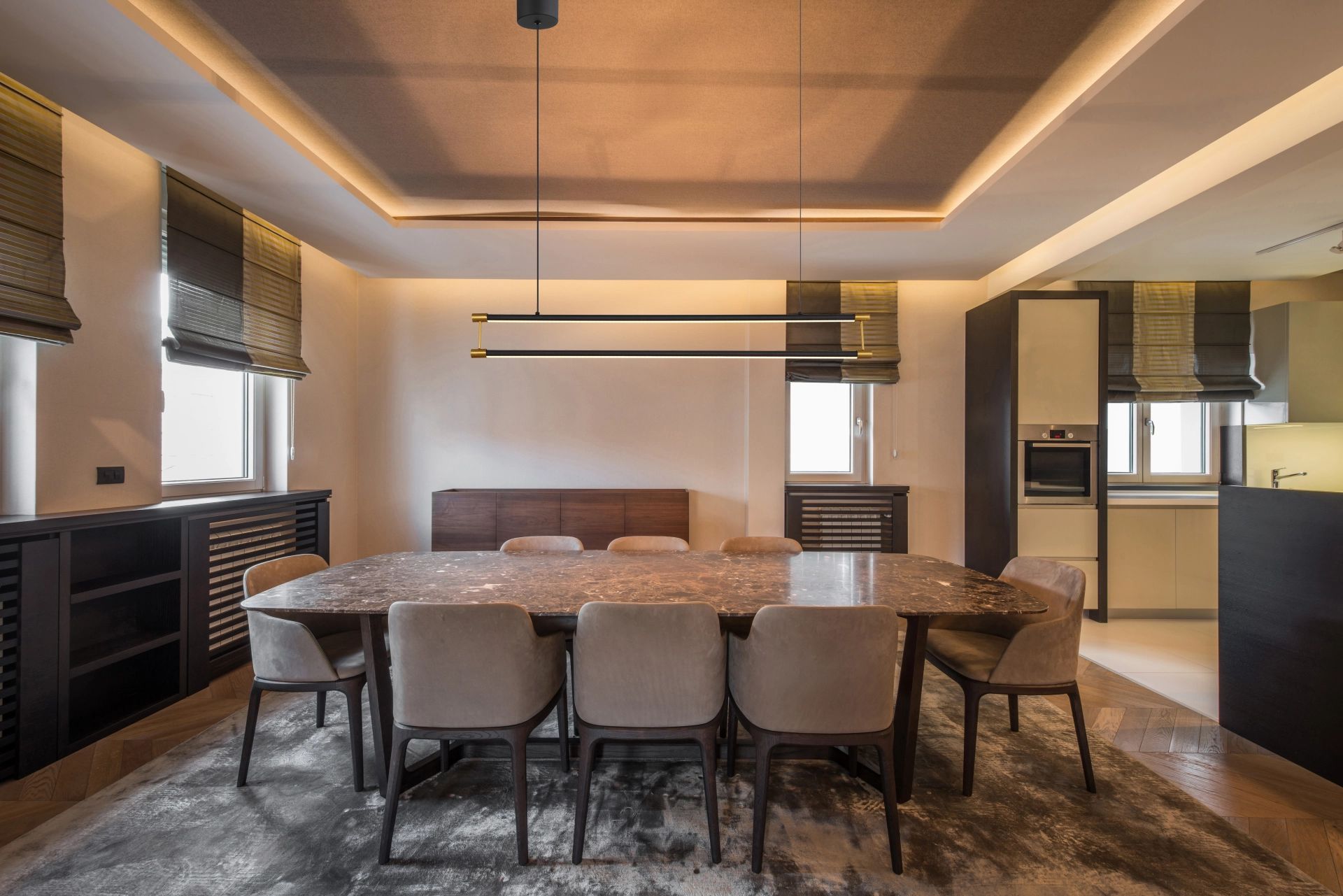 Moderne hanglamp zwart metaal elegant design Kayson - Image 7