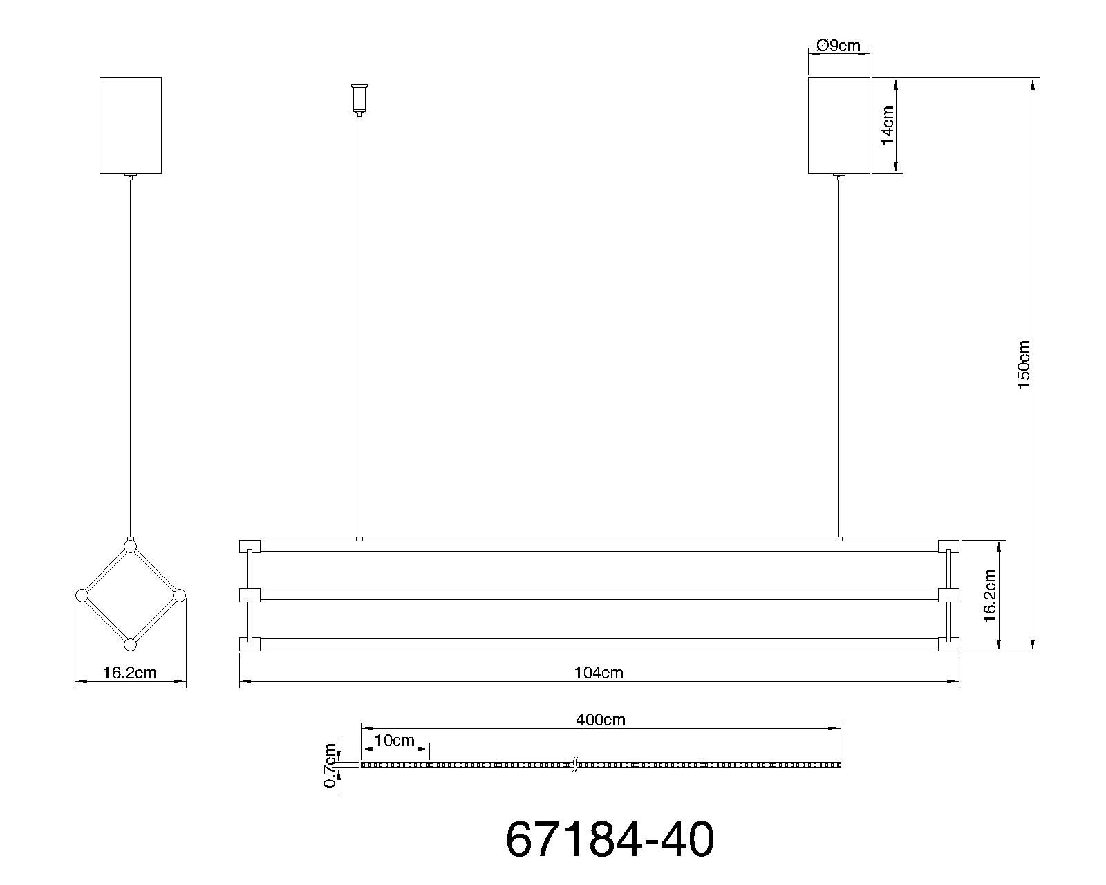 Moderne hanglamp zwart met gouden details Kayson - Image 9