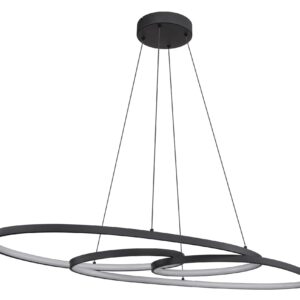 Alternative view of Moderne ovale hanglamp met geheugenfunctie Spira