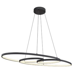 Moderne ovale hanglamp met geheugenfunctie Spira