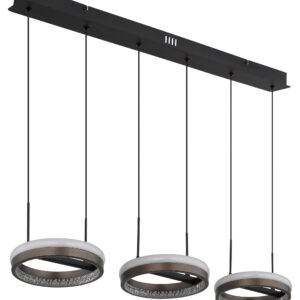 Alternative view of Moderne pendant lamp dimbaar mat zwart Della