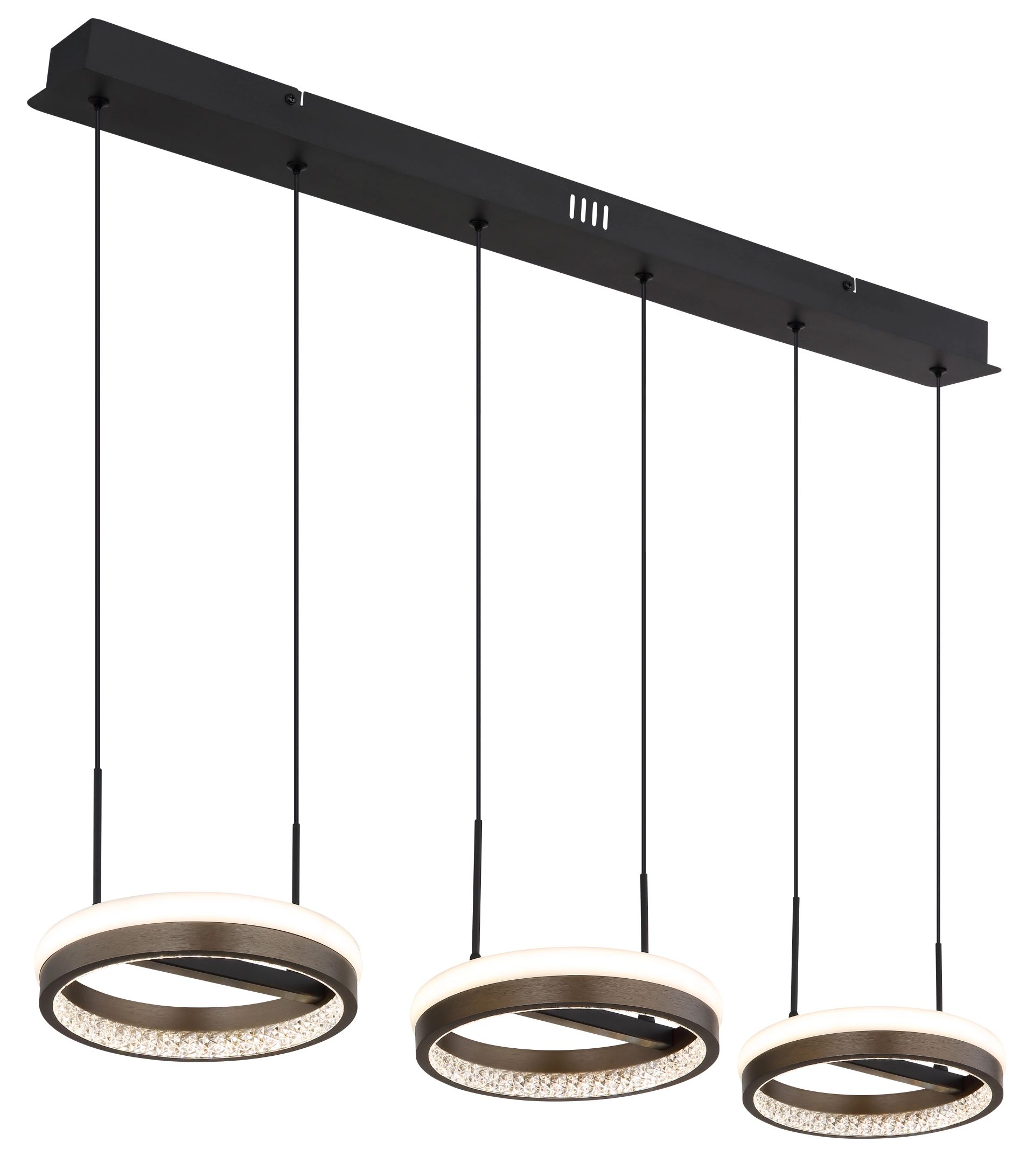Moderne pendant lamp dimbaar mat zwart Della - Image 4