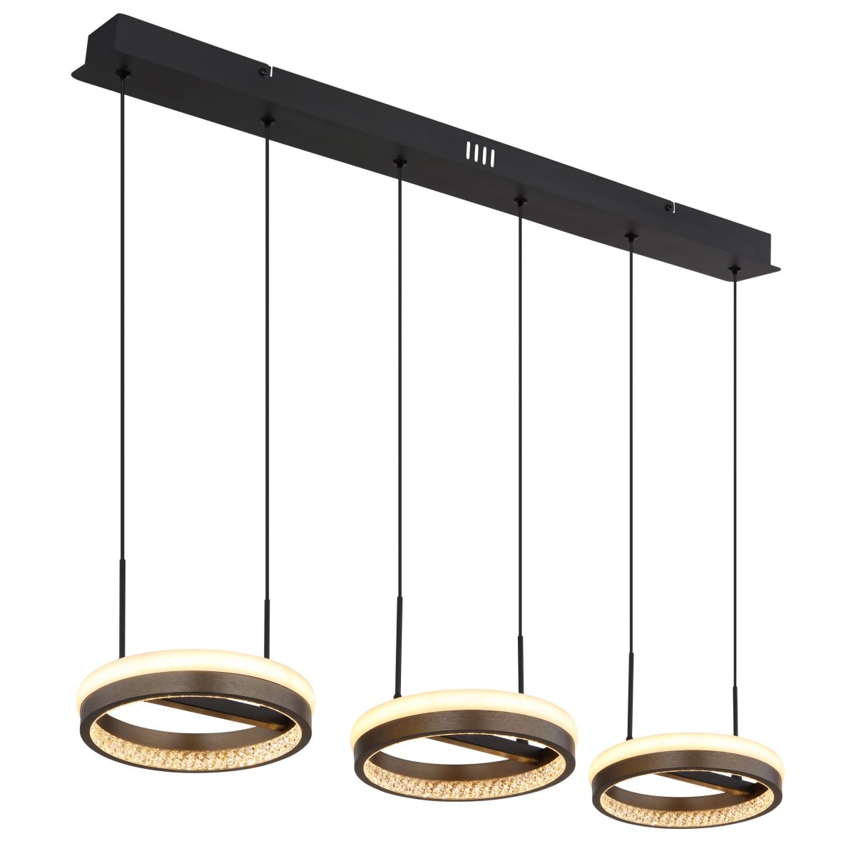 Moderne pendant lamp dimbaar mat zwart Della
