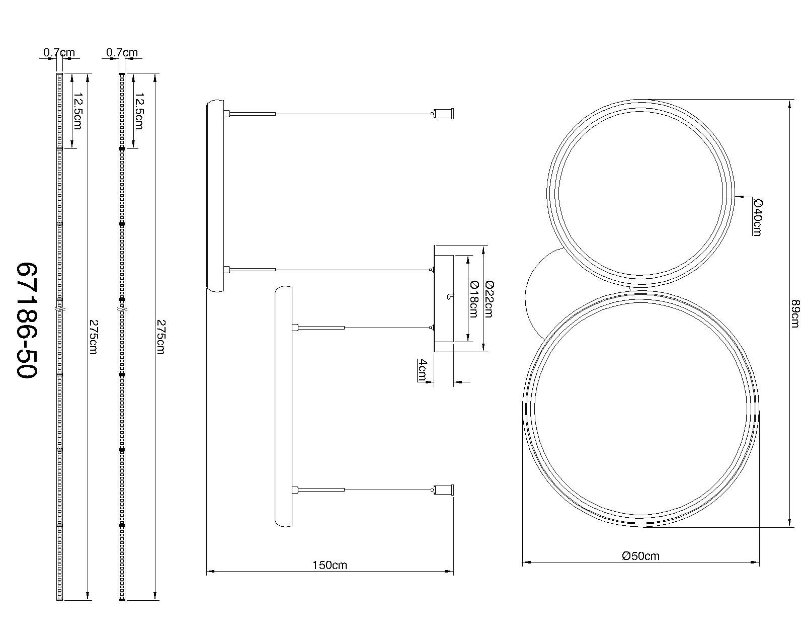 Moderne rechthoekige hanglamp in mat zwart Briggs - Image 9