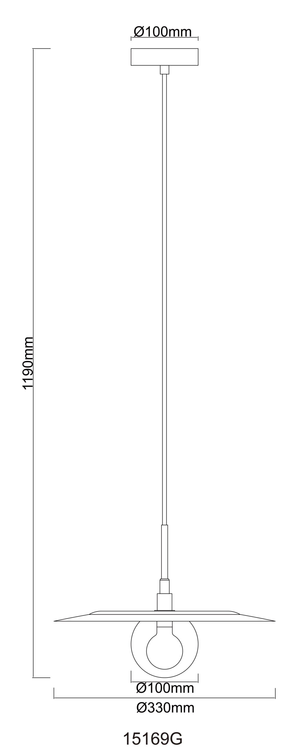 Moderne ronde hanglamp met gouden accenten Riga - Image 6