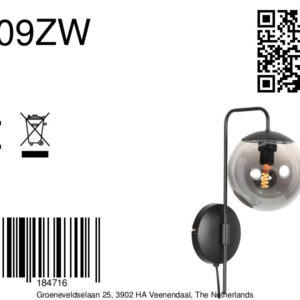 steinhauer-wandlamp-bollique-zwart-glasmetaal-bedlampje-e14-4609zw-8a