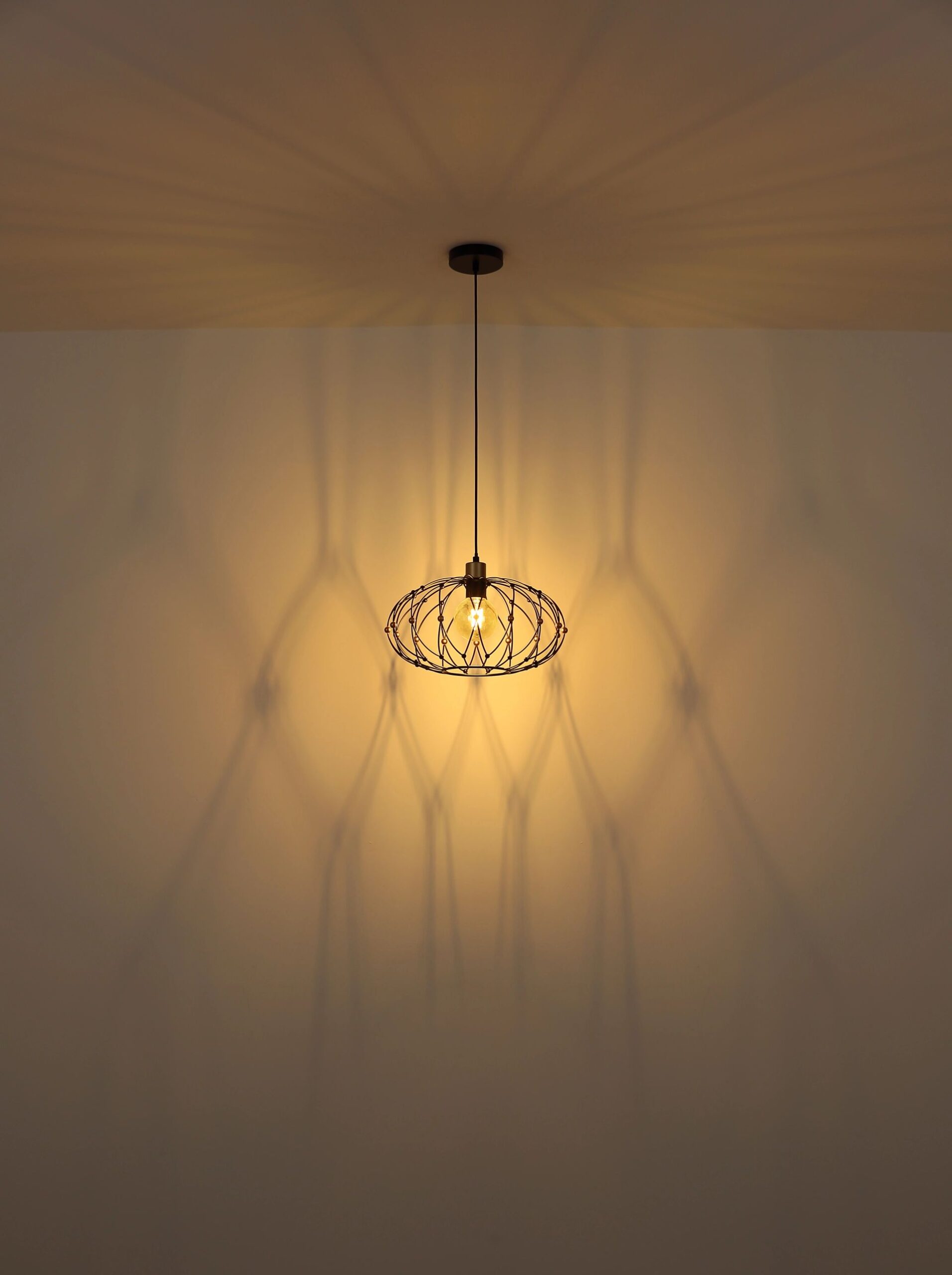 Vintage industriële hanglamp met gouden accenten Greys - Image 4