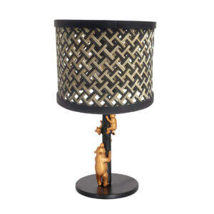 annelighting-tafellamp-animaux-zwart-bamboemetaal-ø20cm-e27-3713zw-0