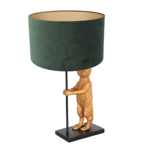 annelighting-tafellamp-animaux-zwart-metaalveloursstof-ø30cm-e27-8226zw-0