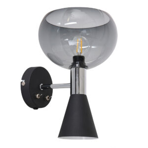 annelighting-wandlamp-fastlåst-zwart-kunststofmetaal-bedlampje-e14-2570zw-1