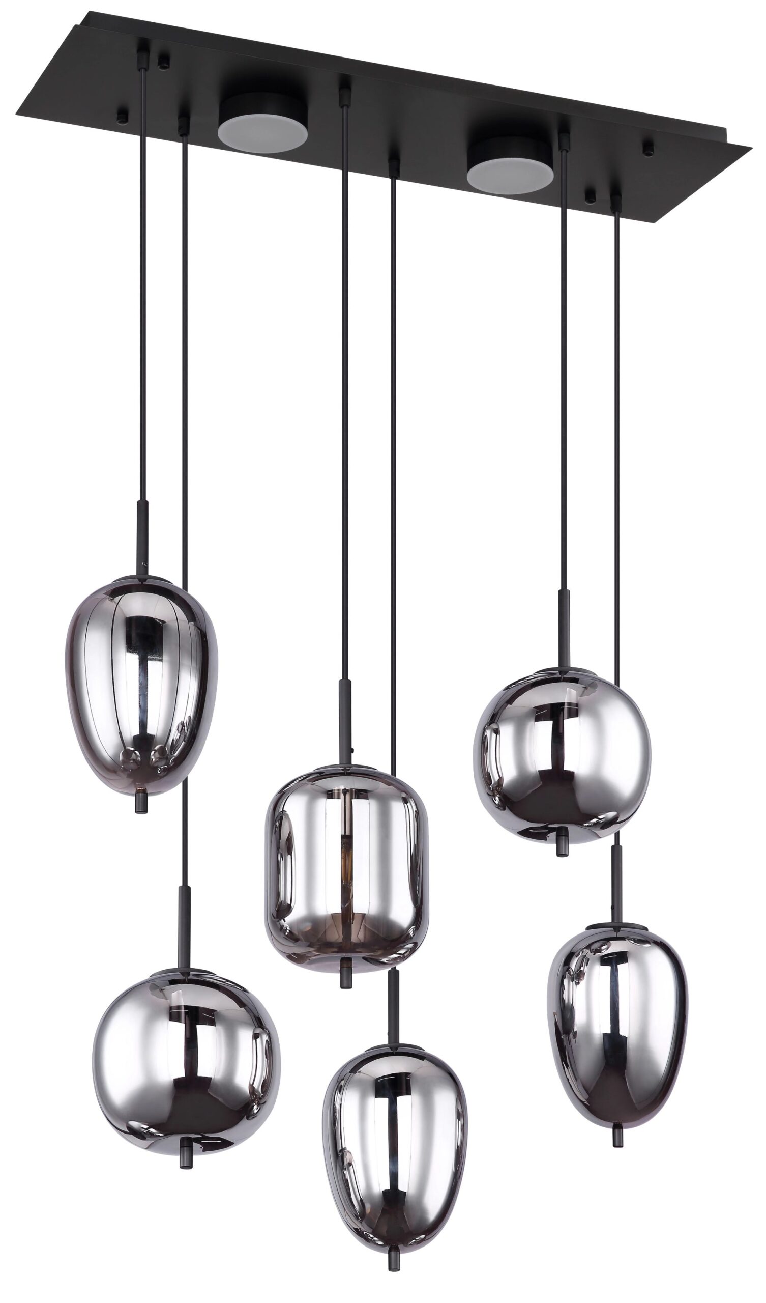 globo-hanglamp-blacky-zwart-glas-groteeettafellamp-e14-15345-6l-1