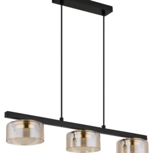 globo-hanglamp-higgins-zwart-glas-groteeettafellamp-led-16055-3hg-1