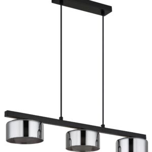 globo-hanglamp-higgins-zwart-glas-groteeettafellamp-led-16055-3hs-1