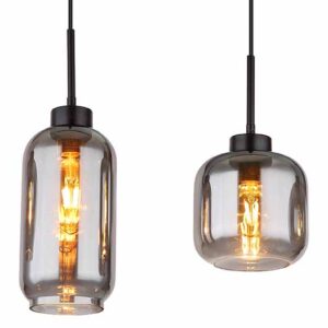 globo-hanglamp-matt-zwart-glassmokeglas-groteeettafellamp-e27-15549-4sh-2