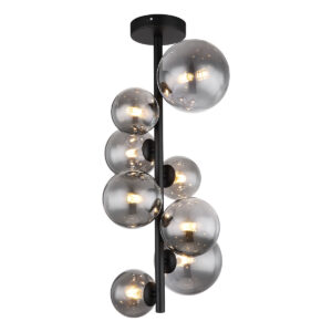 globo-plafonniere-riha-zwart-glasmetaalsmokeglas-ø28cm-g9-56133-8d-0
