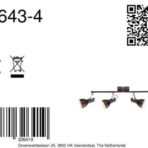 globo-spot-fargo-bruin-metaal-opbouwspot-e14-54643-4-8a