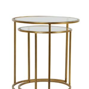 light&livingbijzettafelsetduarteglasmetgoudtint–ø40x45+ø50x52cm-395