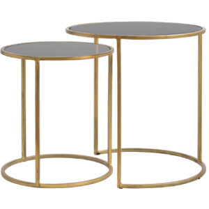 light&livingbijzettafelsetduartesmokeglasmetgoud–ø40x45+ø50x52cm-800