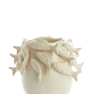 light&livingfishvaasvankeramiekcrème29x28.5x27cm-0