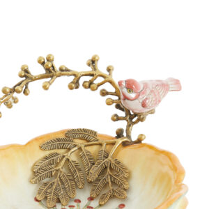 light&livingkandelaarhummingbirdkeramiekgroenroze–21,5x16x25,5cm-2