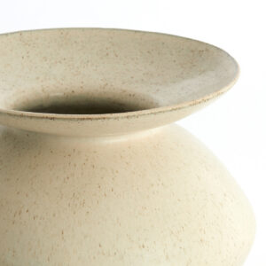 light&livingkeramiekenvaasajudainmatcrème-zand–ø31x33,5cm-6e7