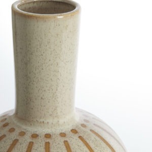 light&livingkeramiekvaasulloaglanscrème+bruin–ø34x52cm-2