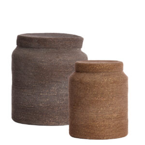 light&livingmandensetbetaniadonkerbruinzeegras–ø25x32,5+ø33x38cm-635