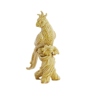 light&livingornamentbirdkeramiekokergeel–22,5x14x39cm-1