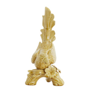 light&livingornamentbirdokergeelkeramiek–21,5x17x35cm-1