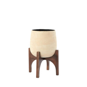 light&livingpotkarunaopvoetinbeigepapier-maché–ø36x50cm-1