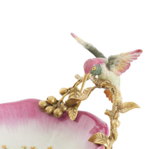 light&livingschaalbirdkeramiekoranjedonkerrozebrons–26,5x20x14cm-2