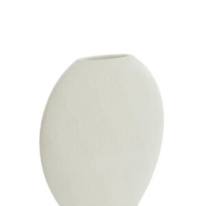 light&livingvaasrendakunststofcrème–40,5x11x40cm-652