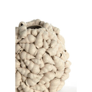 light&livingvaasshellkeramiekstructuurcrème–ø28x30cm-901