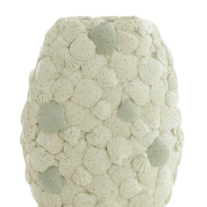 light&livingvaasshellkunststofcrèmetaupe–31,5x19,5x40cm-0