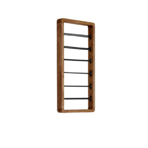 light&livingwijnreksorrentovanhoutbruinmatzwart6flessen–40x6x80cm-2