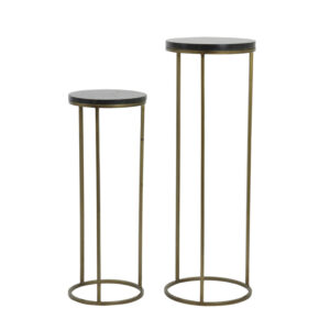 light&livingzuilensetsobrinainzwartagaatenantiekbrons–ø30x80+ø35x100cm-1