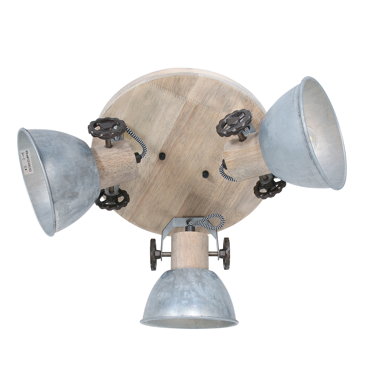mexlite-spot-gearwood-nikkel-metaalrubberwood-ø38cm-e27-3063ni-1