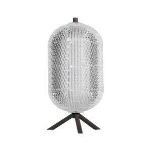 mexlite-tafellamp-geripu-zilverzwart-kunststofmetaal-ø15cm-led-3841zw-1