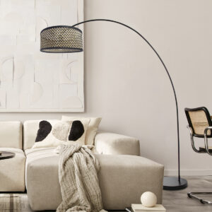 mexlite-vloerlamp-solva-zwart-bamboemetaal-booglamp-e27-3739zw-2