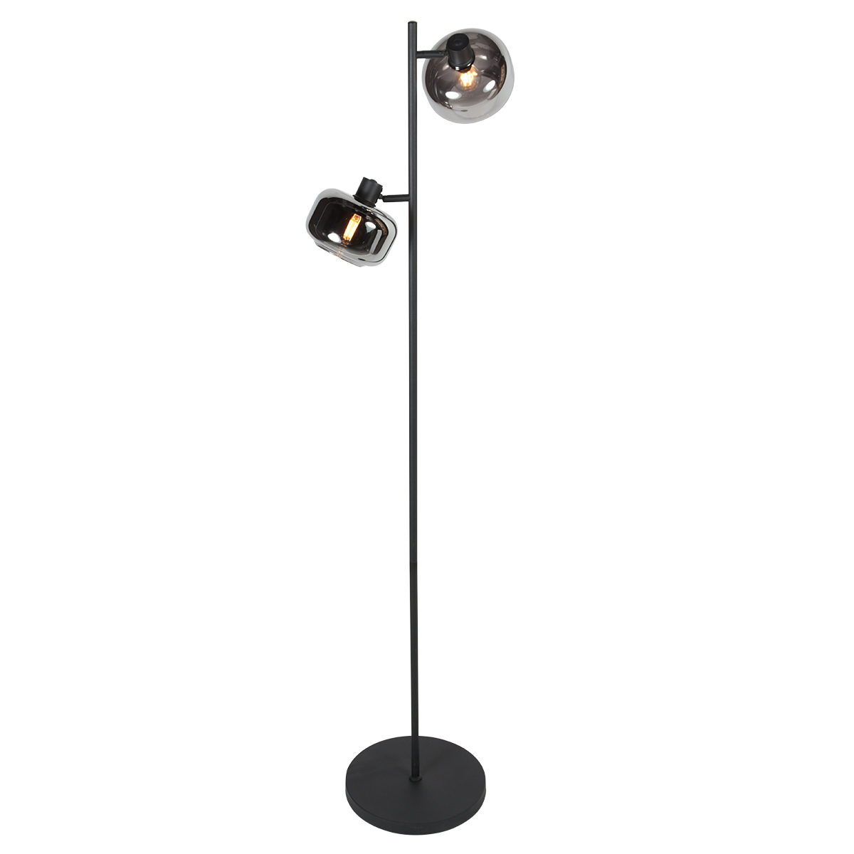 mexlite-vloerlamp-tenebris-zwart-glasmetaal-ø28cm-e14-4213zw-0