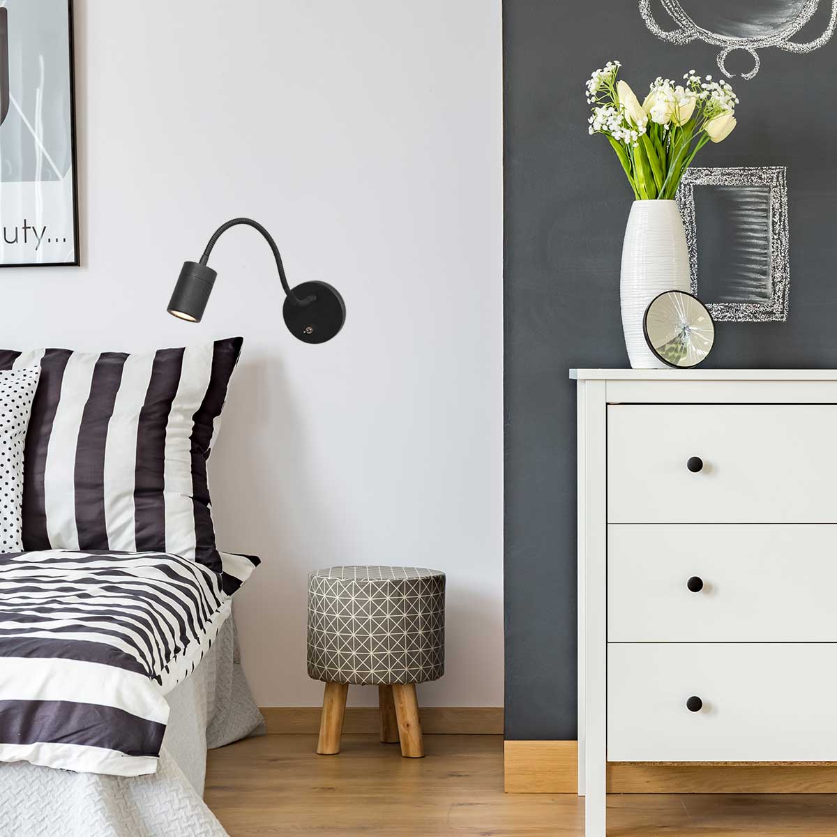 mexlite-wandlamp-upround-zwart-metaalstaal-bedlampje-gu10-3390zw-2