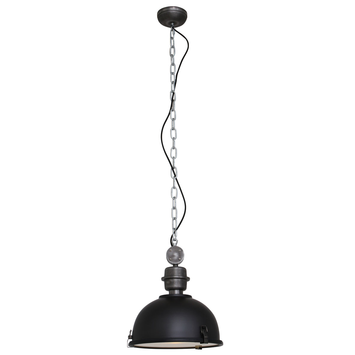 steinhauer-hanglamp-bikkel-zwart-glasmetaal-ø32cm-e27-7978zw-1
