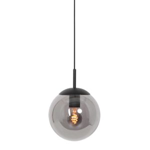 steinhauer-hanglamp-bollique-zwart-glasmetaal-ø25cm-e27-3497zw-0
