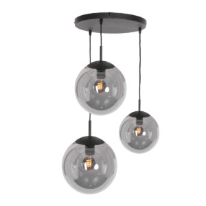 steinhauer-hanglamp-bolliqueled-zwart-glasmetaal-ø40cm-e27-3123zw-1