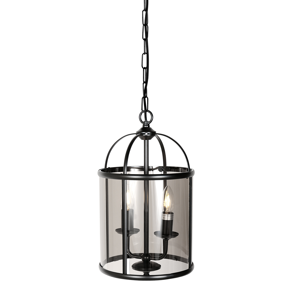 steinhauer-hanglamp-pimpernel-zwart-glasmetaal-ø23cm-e14-5971zw-0