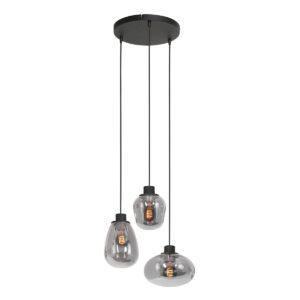 steinhauer-hanglamp-reflexion-zwart-glasmetaal-ø30cm-e27-3079zw-1