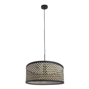 steinhauer-hanglamp-sparkledlight-zwart-bamboemetaal-ø50cm-e27-3753zw-1