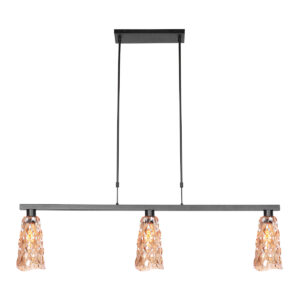 steinhauer-hanglamp-vidrio-amberkleurigzwart-metaal-designlamp-e27-3832zw-0